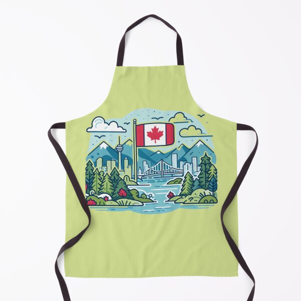 Item preview, British Columbia Canada Watercolor Label – Minimalist Line Art with Hangul Calligraphy, designed and sold by PaintMeWorld.