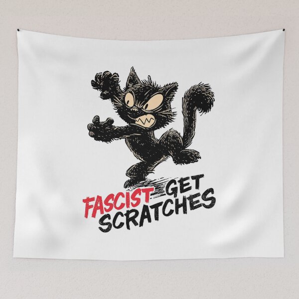 Item preview, Funny meme - Anti-Fascist Feline designed and sold by hamishby.