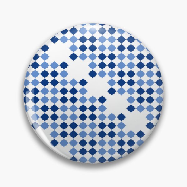 Item preview, pattern of grid, Seamless Thai traditional hexagon diamond flower pattern in blue and white, two tone blue hexagon diamond checkerboard block repeat pattern, replete image, design for fabric printing designed and sold by pipikijung.