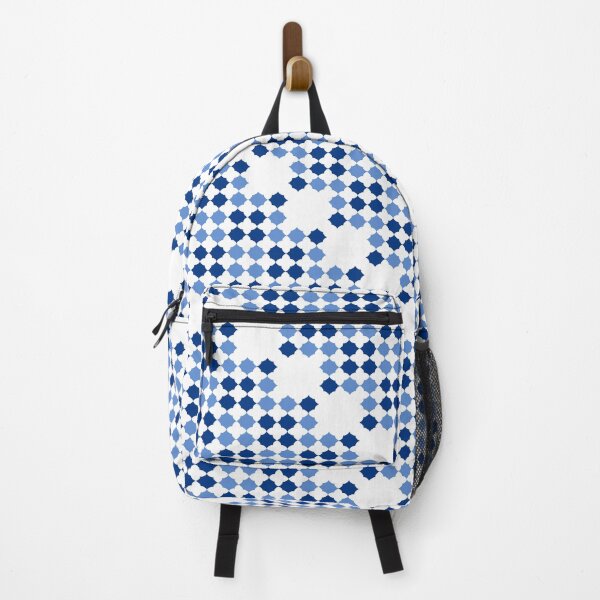 Item preview, pattern of grid, Seamless Thai traditional hexagon diamond flower pattern in blue and white, two tone blue hexagon diamond checkerboard block repeat pattern, replete image, design for fabric printing designed and sold by pipikijung.