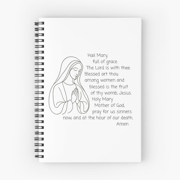 Item preview, Hail Mary, Catholic Prayer designed and sold by Porth-Cove.