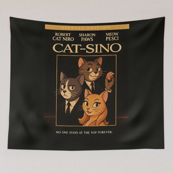 Item preview, CAT-SINO – Cartoon parody of the classic with cats designed and sold by PixelForge.com.de.