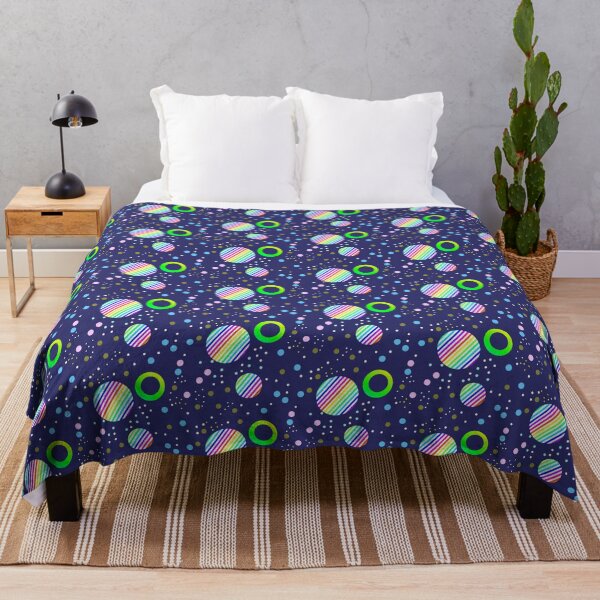 Item preview, Bright colorful rainbow abstract circles design | vibrant stylish blue circle pattern designed and sold by lausn.