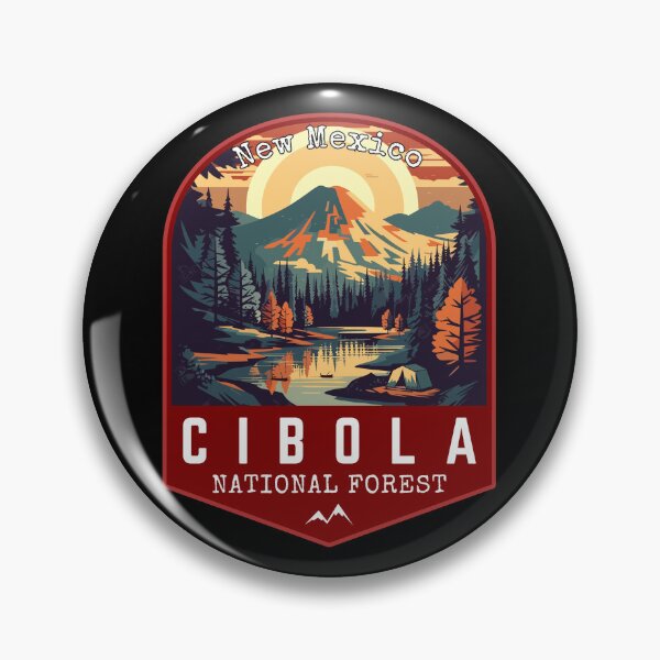 Item preview, Cibola National Forest in New Mexico, USA Vintage Travel Art Badge designed and sold by MaateoDesign.