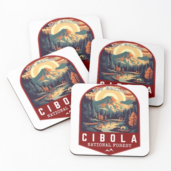 Item preview, Cibola National Forest in New Mexico, USA Vintage Travel Art Badge designed and sold by MaateoDesign.