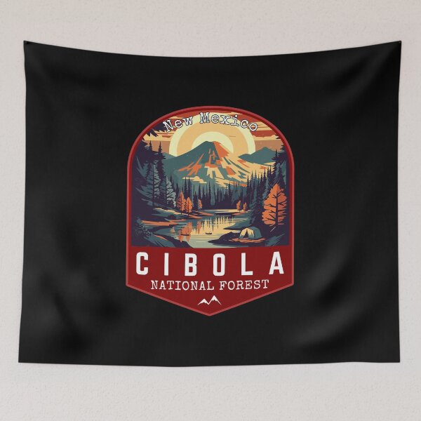 Item preview, Cibola National Forest in New Mexico, USA Vintage Travel Art Badge designed and sold by MaateoDesign.