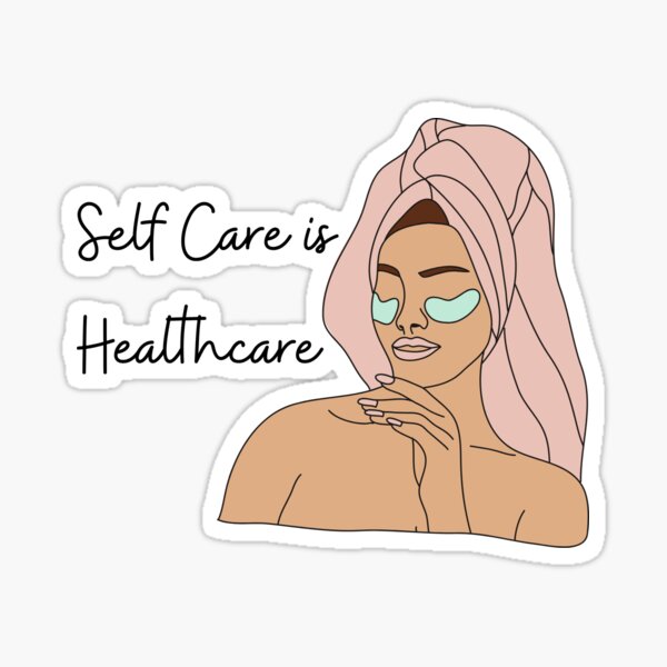 Item preview, Self care is healthcare  designed and sold by SimplyNerdia.