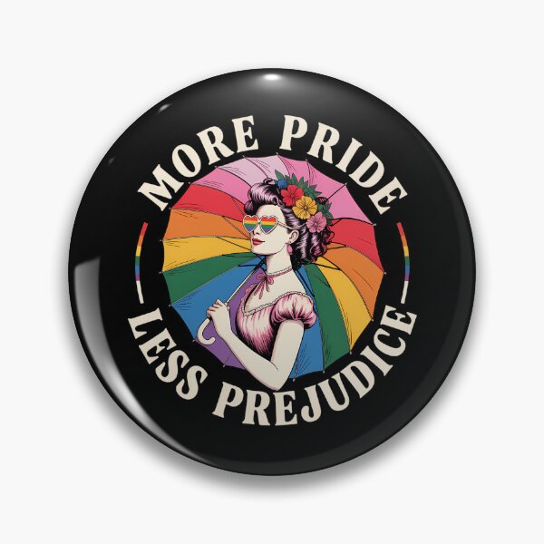 Item preview, More Pride Less Prejudice LGBT Proud Ally Pride Month designed and sold by brynatshop.