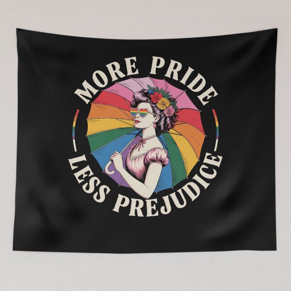 Item preview, More Pride Less Prejudice LGBT Proud Ally Pride Month designed and sold by brynatshop.