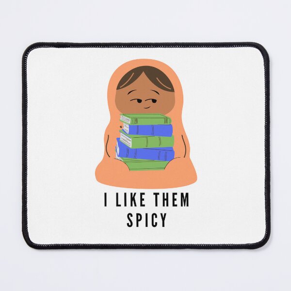 Item preview, I like them spicy - cheeky peach reading burrito designed and sold by CreativeStrand.