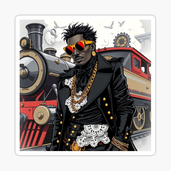 Steampunk Pioneer v1 Sticker