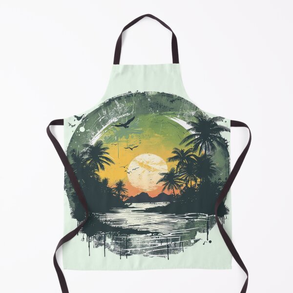 Item preview, Tropical Sunset Vibes – Vintage Beach LandscapE designed and sold by TeesAndSass.