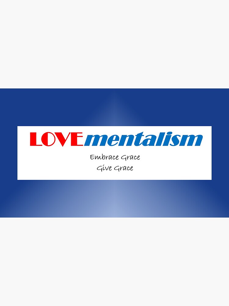 Thumbnail 3 of 3, Sticker, LOVEmentalism-Embrace Grace-Concept Word with Tag Line designed and sold by MDeCampArt.