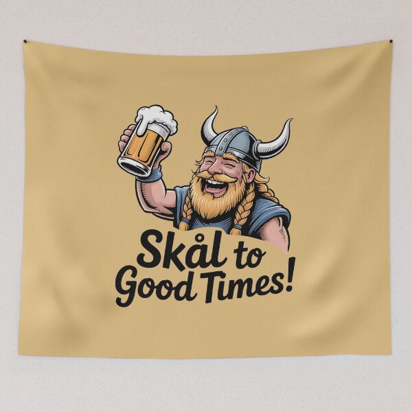 Item preview, Skål To Good Times Scandinavian Northman Beer Enthusiast designed and sold by SurrealArtSzysz.