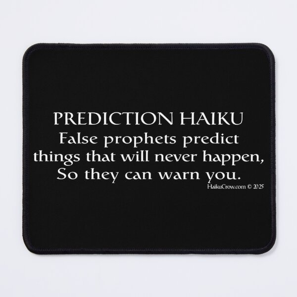 Item preview, Prediction Haiku designed and sold by EyeMagined.