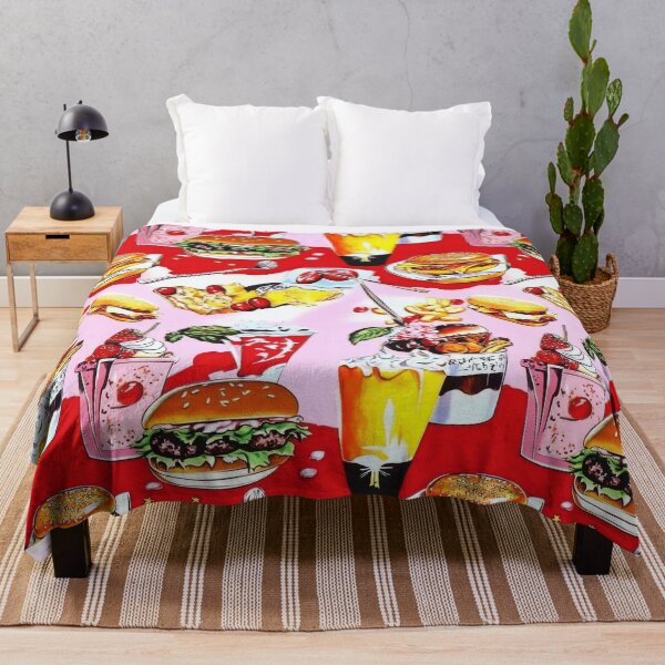 Item preview, Fractured Cheeseburger and soda retro graphics — Contemporary Graphic Art designed and sold by HEADMADE-TV.