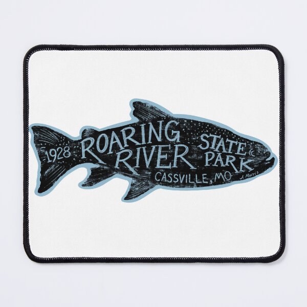 Item preview, Roaring River State Park Label designed and sold by John Morris Illustration.