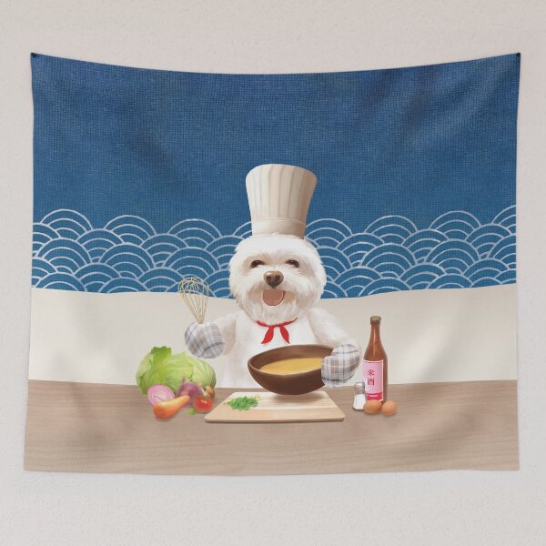 Item preview, Little Chef Bichon – Asian Cooking Kitchen Scene designed and sold by ZKOZKOHI.
