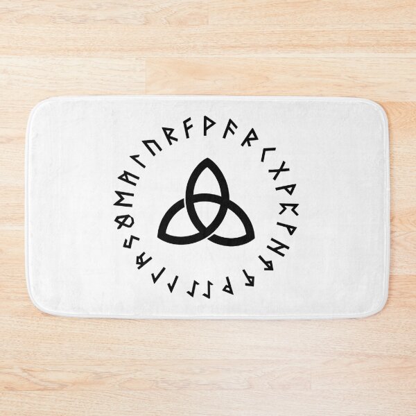 Aperçu de l'œuvre Triquetra viking/nordique avec runes créée et vendue par The lucky Hippy.