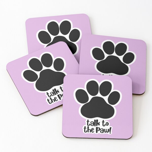 Item preview, Talk to The Paw V1 | Black on White designed and sold by SoulSomm.