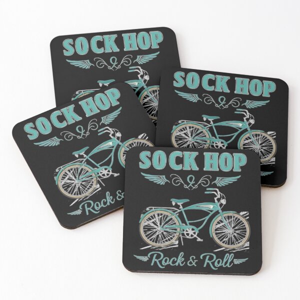 Item preview, Distressed Retro Sock Hop Rock and Roll Dance Design – Lightly Distressed designed and sold by SuezArtisan.
