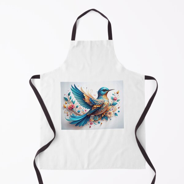 Item preview, whimsical floral illustration of a bird	 designed and sold by JuliVogel.