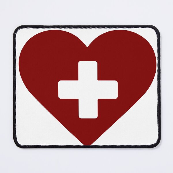 Item preview, Heart with First Aid Cross designed and sold by quibrak.