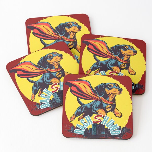 Item preview, Superhero Dachshund designed and sold by VisuAIze.