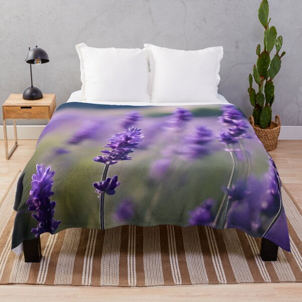 Item preview, Purple Lavender Field in Soft Focus designed and sold by Pixel Press Prints.