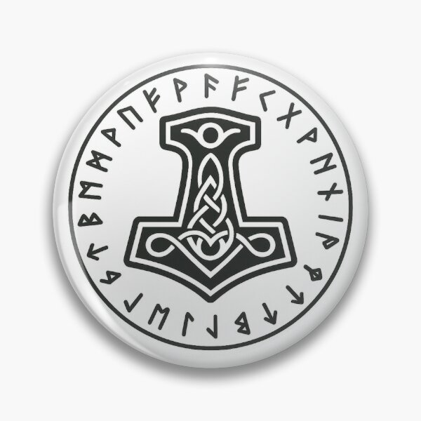 Item preview, Mjolnir, with runes designed and sold by The lucky Hippy.