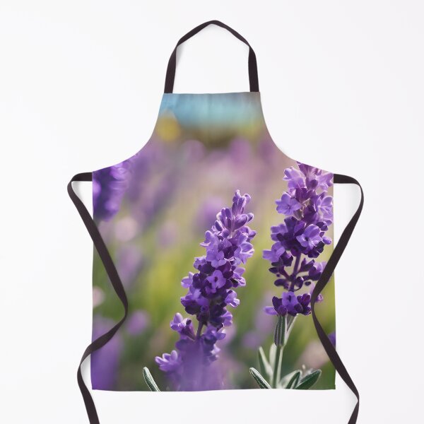 Aperçu de l'œuvre Champ de lavande violette en flou artistique créée et vendue par Pixel Press Prints.