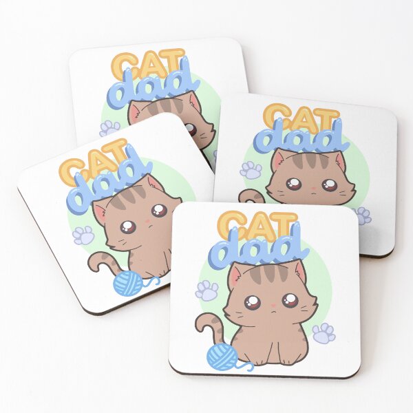 Item preview, Cat Dad – Cute Kawaii Cat Lover Gift, Pet Parent Design designed and sold by theartbykay.