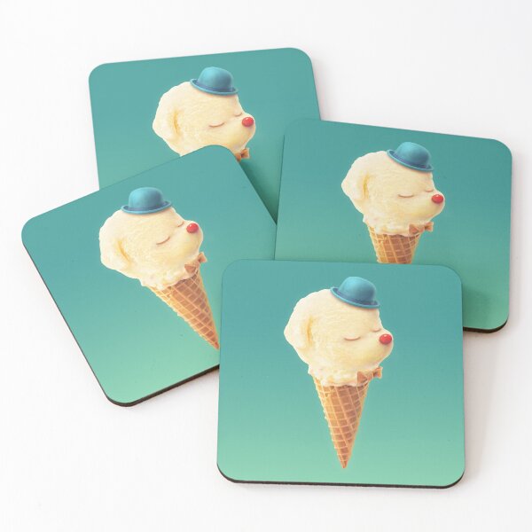 Item preview, Sweet Cone – Smiling Bichon Ice Cream Art designed and sold by ZKOZKOHI.