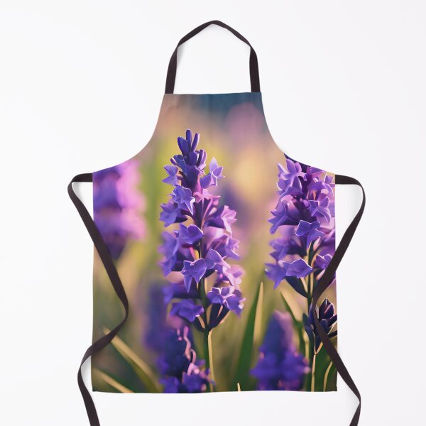 Aperçu de l'œuvre Champ de lavande violette en flou artistique créée et vendue par Pixel Press Prints.