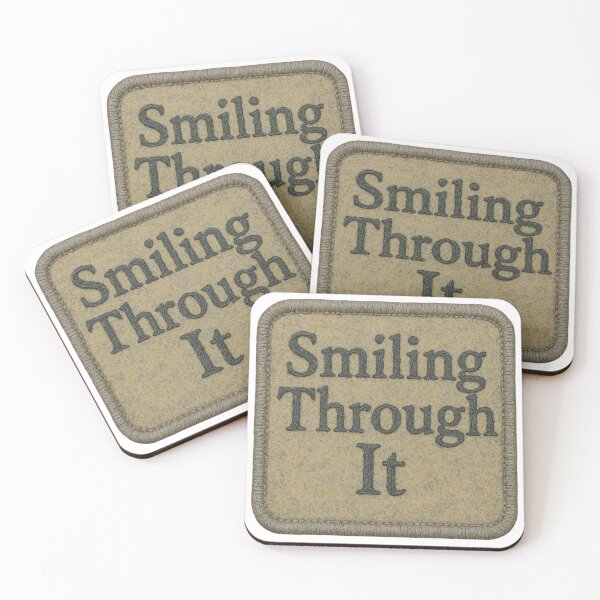 Item preview, Smiling Through It – Sadcore Summer Smile Emblem 2025 Falcon-Frequency Drop-Premium Cool Trendy Best Gift designed and sold by Imaginarium of Chaos falcon88 .