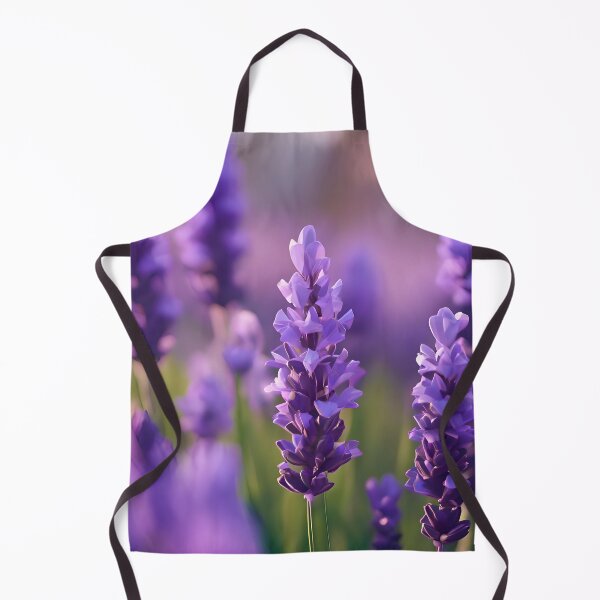 Aperçu de l'œuvre Champ de lavande violette en flou artistique créée et vendue par Pixel Press Prints.