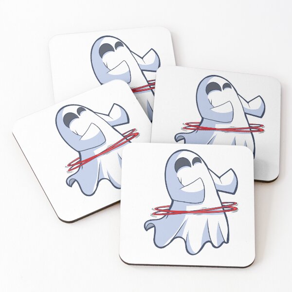 Item preview, A little ghost doing hula hoops with hoops designed and sold by fifou96.