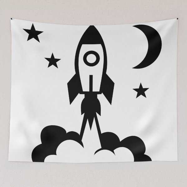 Item preview, Rocket Launch Icon designed and sold by quibrak.