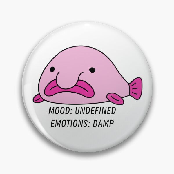 Item preview, Blobfish Mood and Emotions Sticker designed and sold by gildedpageco.
