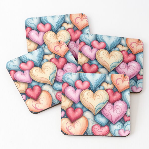 Item preview, seamless heart pattern designed and sold by JuliVogel.