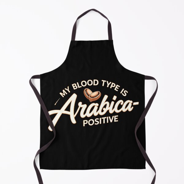 Item preview, Funny coffee slogan - My blood type is arabica positive designed and sold by KLERIKSTORE.
