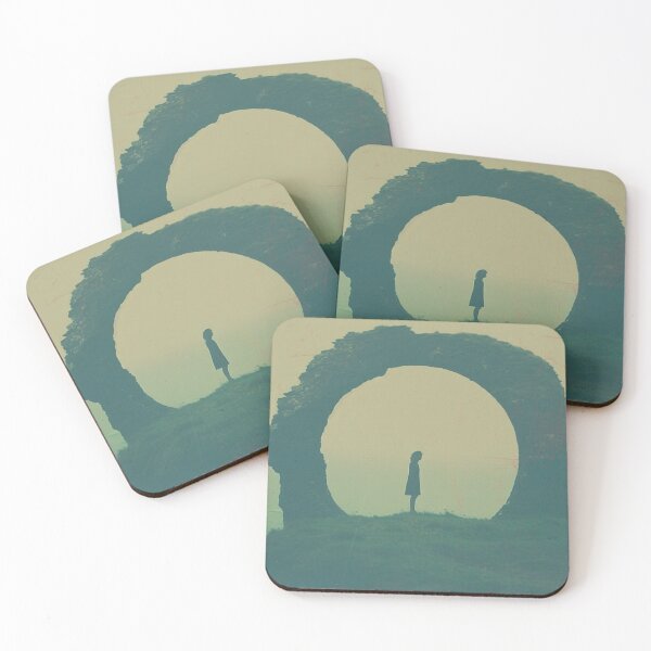Item preview, Portal of Solitude – Dreamy Surreal Landscape with Girl and Arch designed and sold by TeesAndSass.