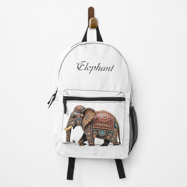 Item preview, Royal Rajasthani Elephant – Traditional Indian Folk Art Design designed and sold by DivineCode.