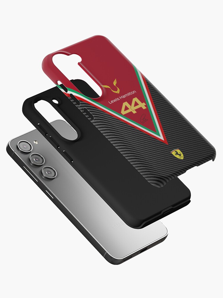 Lewis Hamilton Ferrari Formula one 2025 carbon fiber  Samsung Galaxy Phone Case