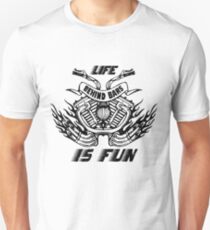 Life Behind Bars - Funny Motorcycle Quote Unisex T-Shirt