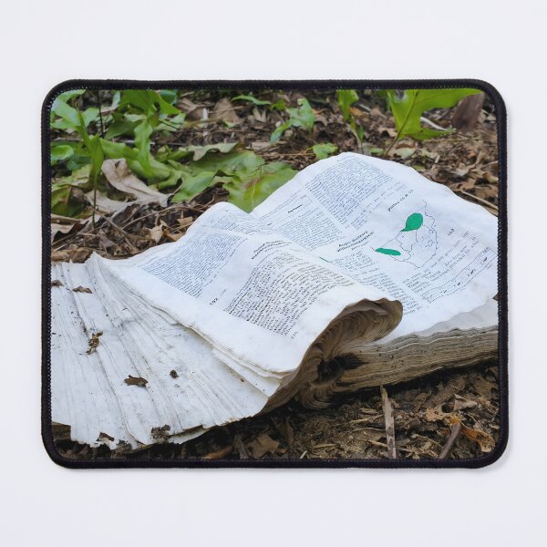 Item preview, Weathered Book Left Behind in Forest Floor designed and sold by Pixel Press Prints.