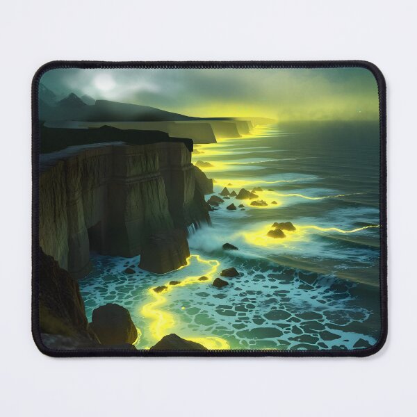 Item preview, Miracles of God, Invisible Night Ocean Shore, Neon - Lemon Glow designed and sold by Felia001.