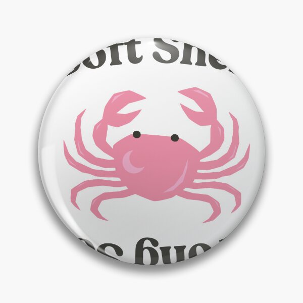 Item preview, soft shell, strong soul- cancer crab sticker designed and sold by PKPrintz.