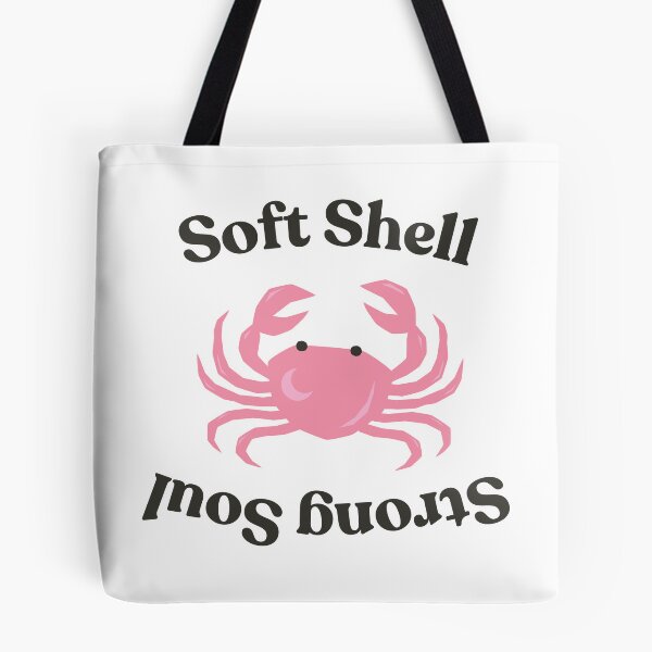 Item preview, soft shell, strong soul- cancer crab sticker designed and sold by PKPrintz.
