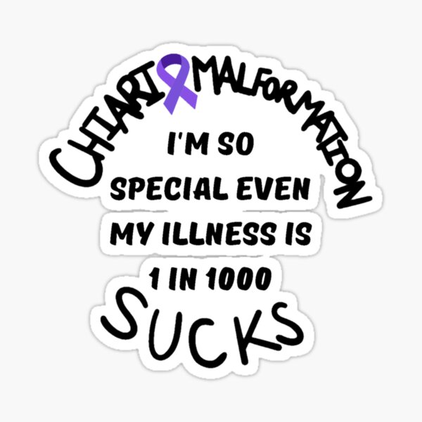 Item preview, Chiari Malformation: 1 in 1000 designed and sold by LynkPlaysGames.